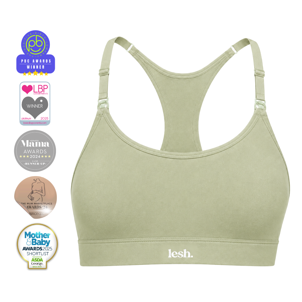 LESH - Freeflo 2.0 Leakproof Nursing Bra - Black / Pink / Beige