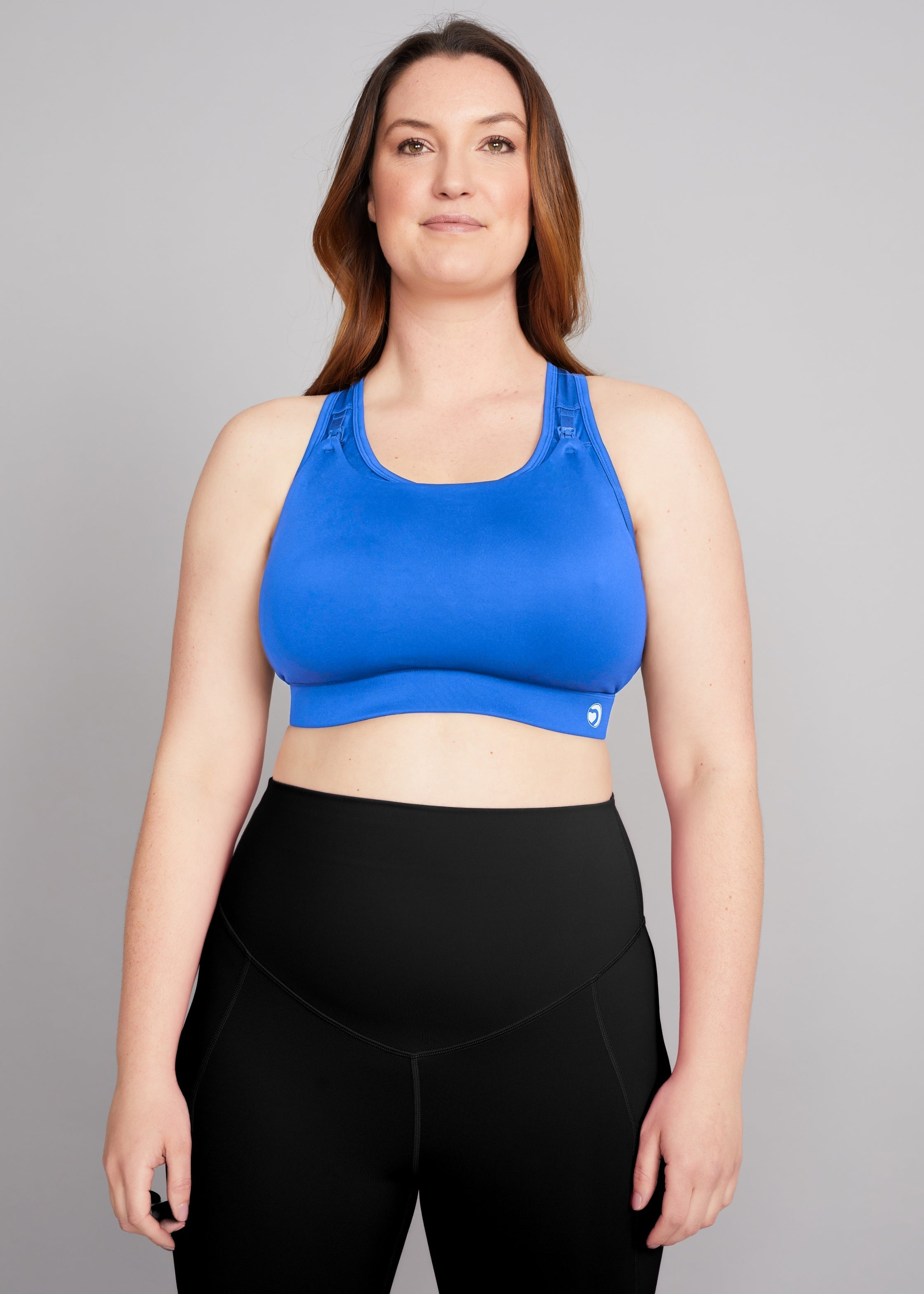 Natal Active Nursing Sports Bra for Larger Cup Sizes - Freyja (G-J Cup) Electric Blue