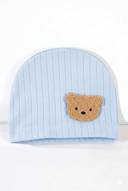 Cozy Crew Club - Boucle Bear Hat Super Soft Ribbed