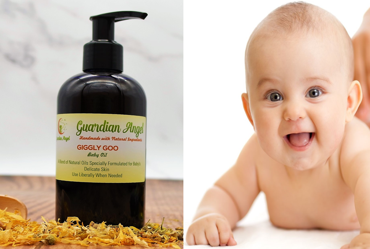 Guardian Angel Naturals - Giggly Goo - All Natural Baby Oil (Vegan).