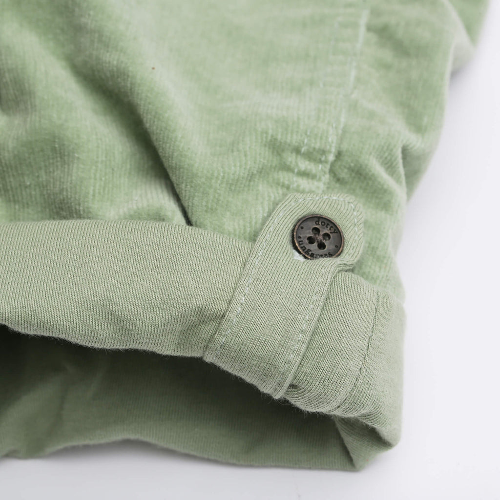 Dotty Dungarees Corduroy Dungarees - Sage