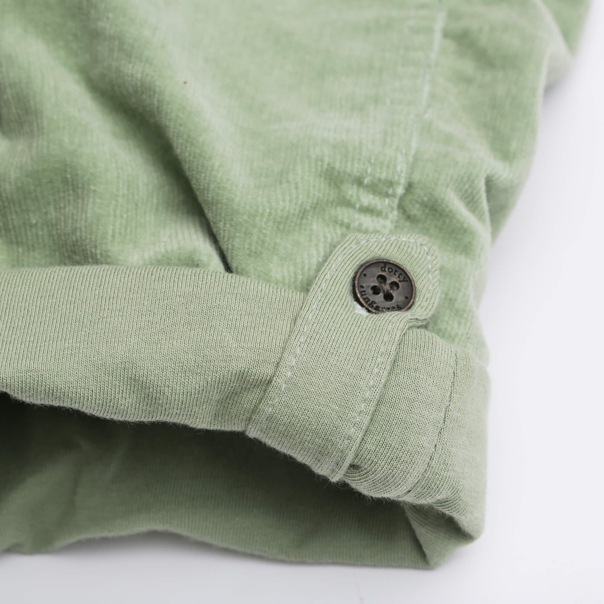 Dotty Dungarees Corduroy Dungarees - Sage