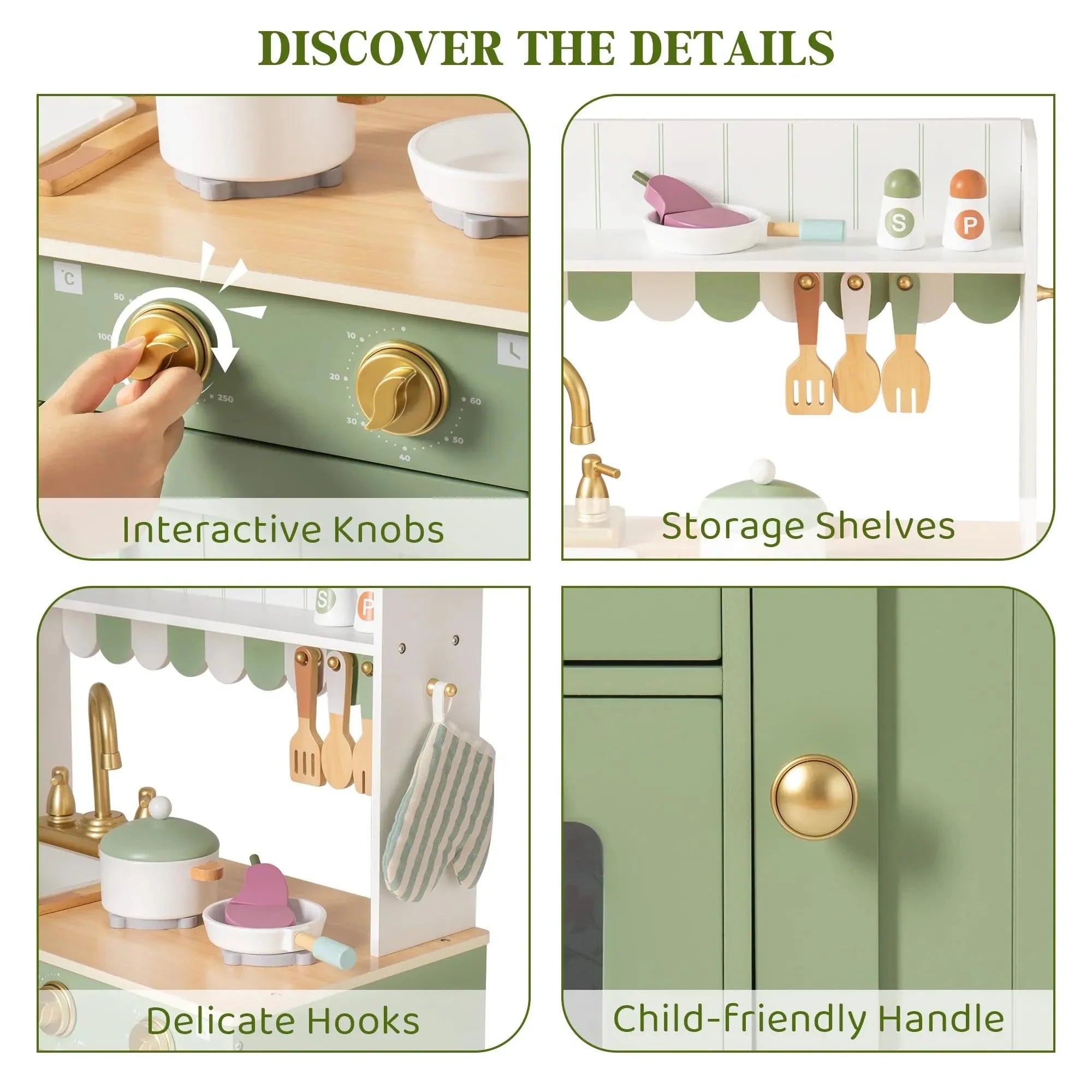 Tiny Chef - Premium Wooden Play Kitchen