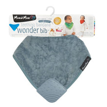 3 PACK - Mum 2 Mum Teething Bandana Wonder Bib - Navy / Baby Blue / Grey