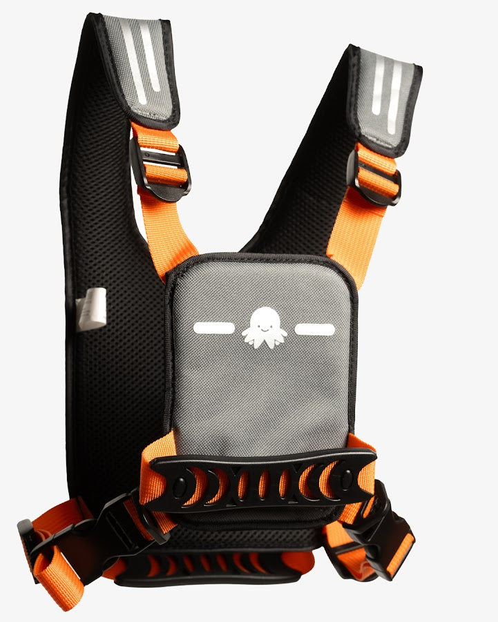 Hobbledehoo Child Harness - XL / 6 years and Up - Grey/Orange