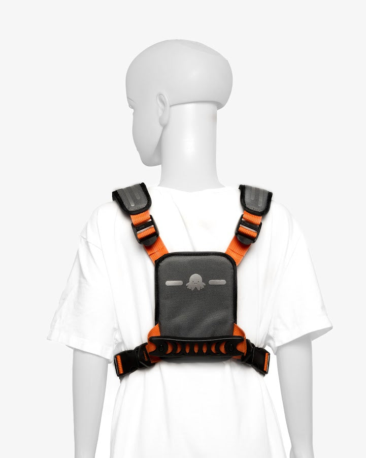 Hobbledehoo Child Harness - XL / 6 years and Up - Grey/Orange