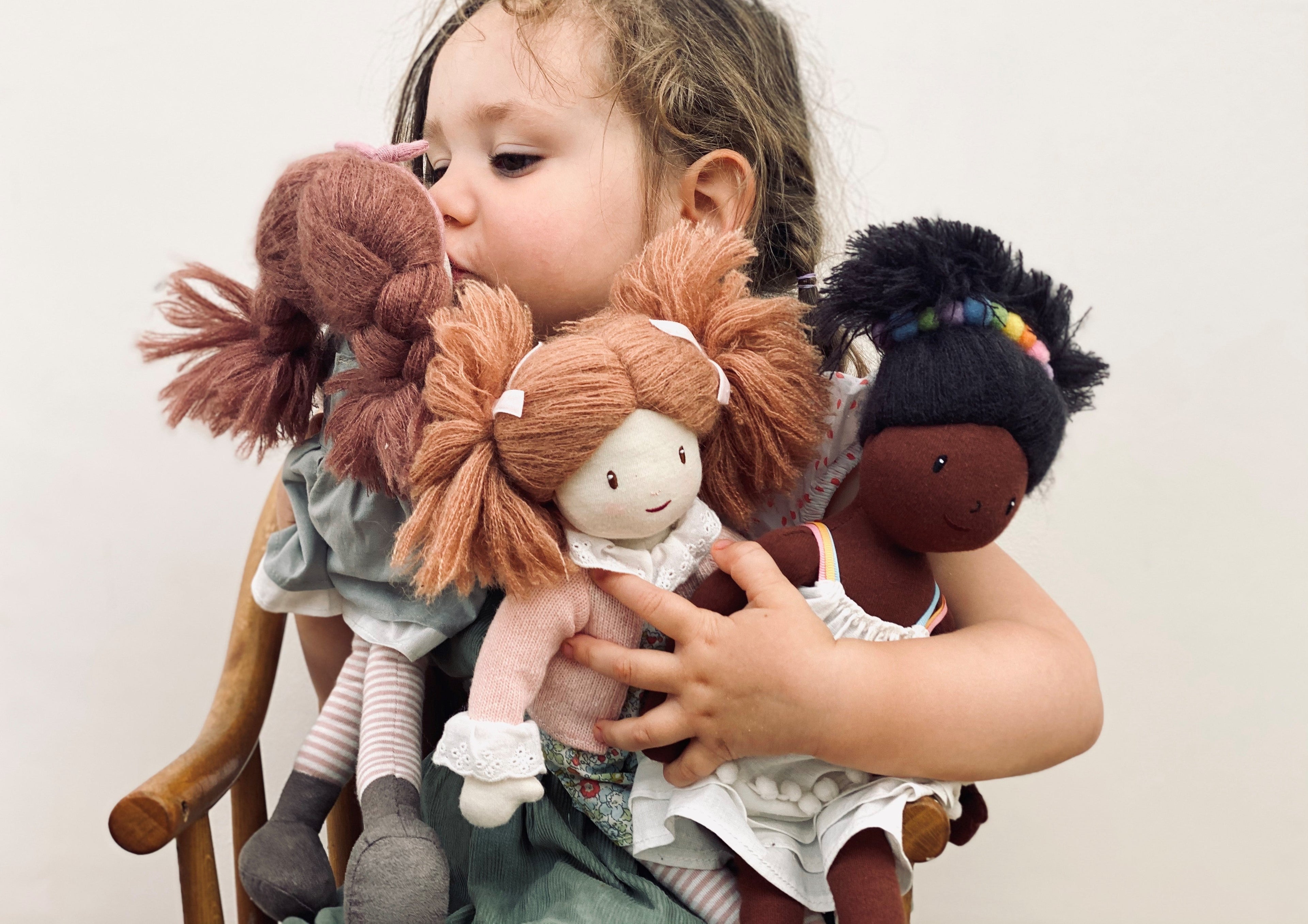 ThreadBear Design Marty Floral Rag Doll