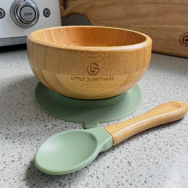 Bamboo Feeding Set - Bowl & Spoon