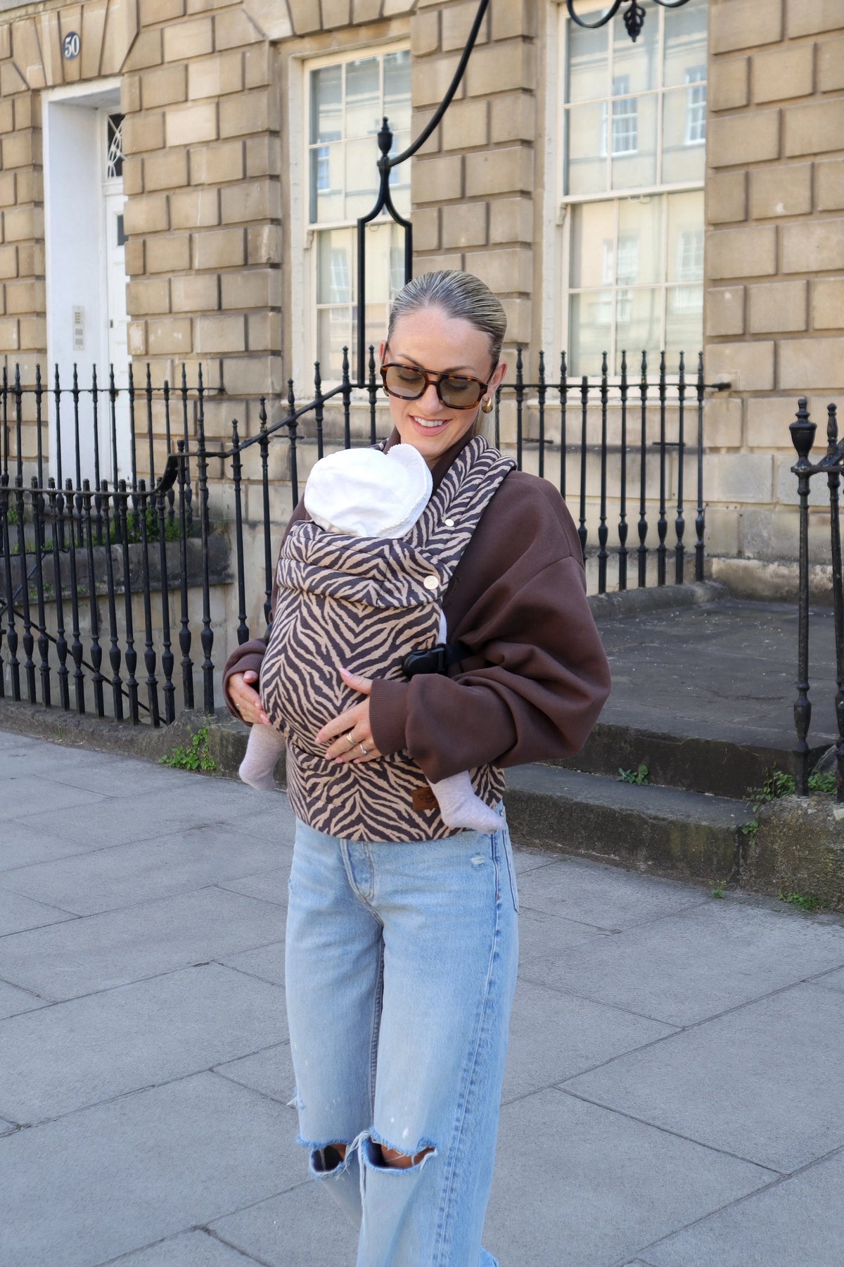 Bizzi Growin Nomad Air Animal Print Baby Carrier - Zebrano