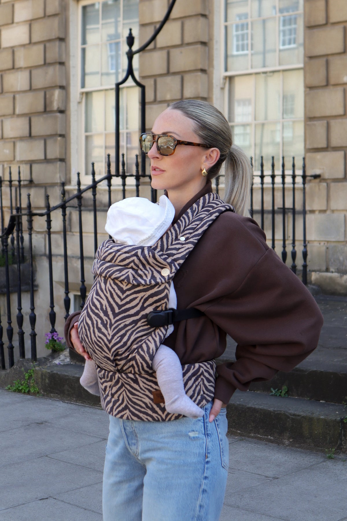 Bizzi Growin Nomad Air Animal Print Baby Carrier - Zebrano