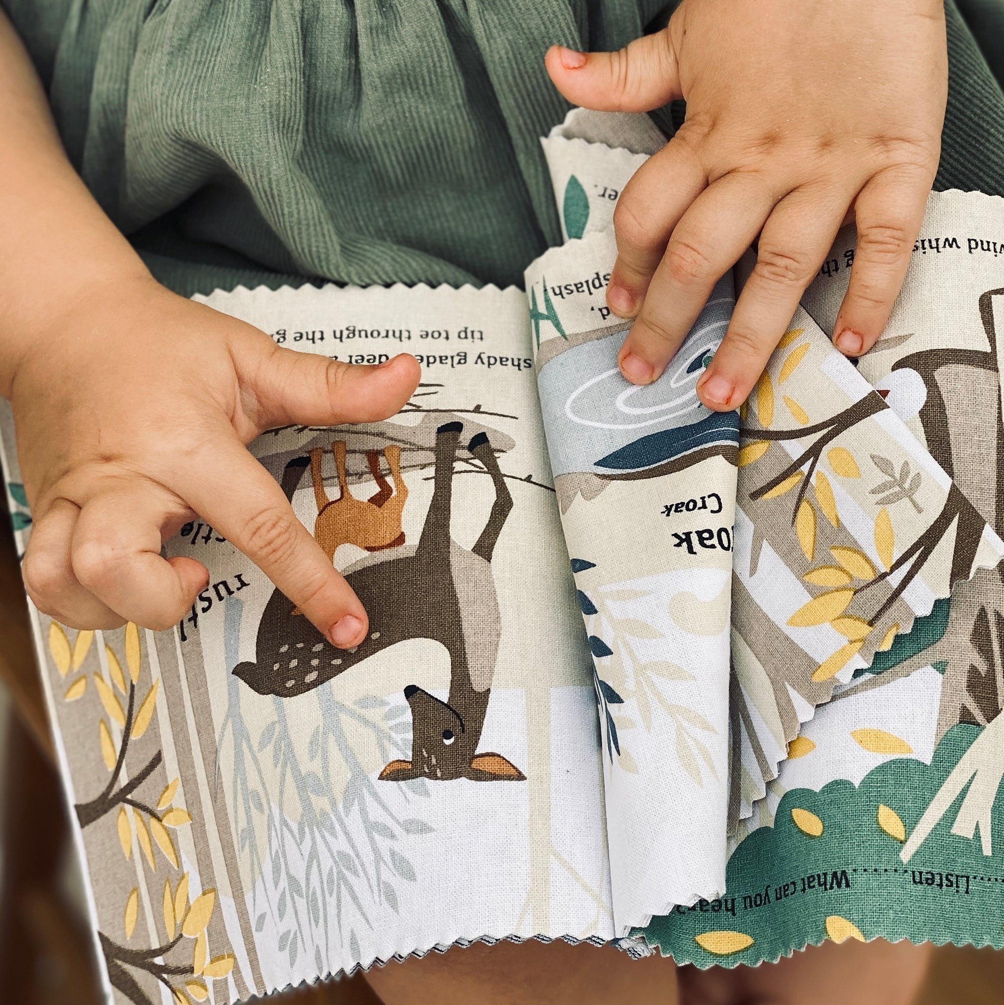 ThreadBear Design The Woodland Hush Rag Book