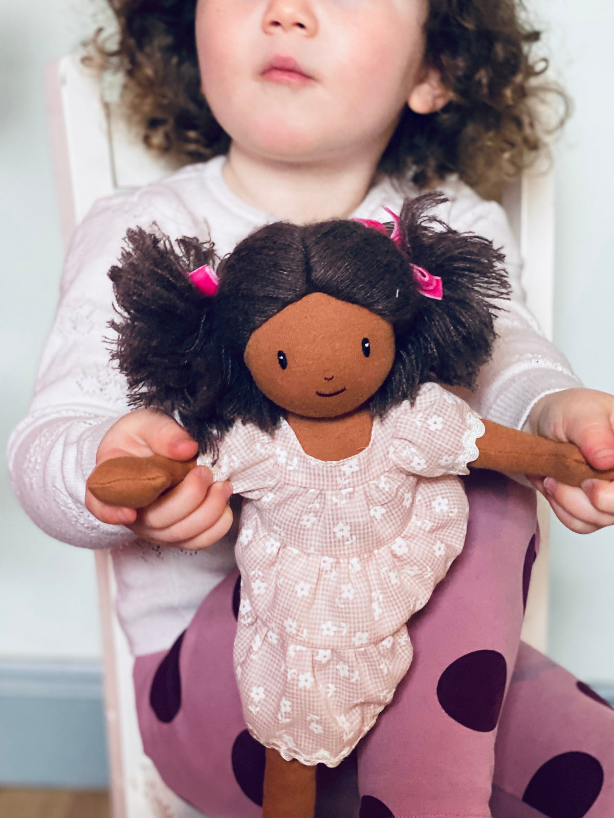 ThreadBear Design Mia Pink Rag Doll