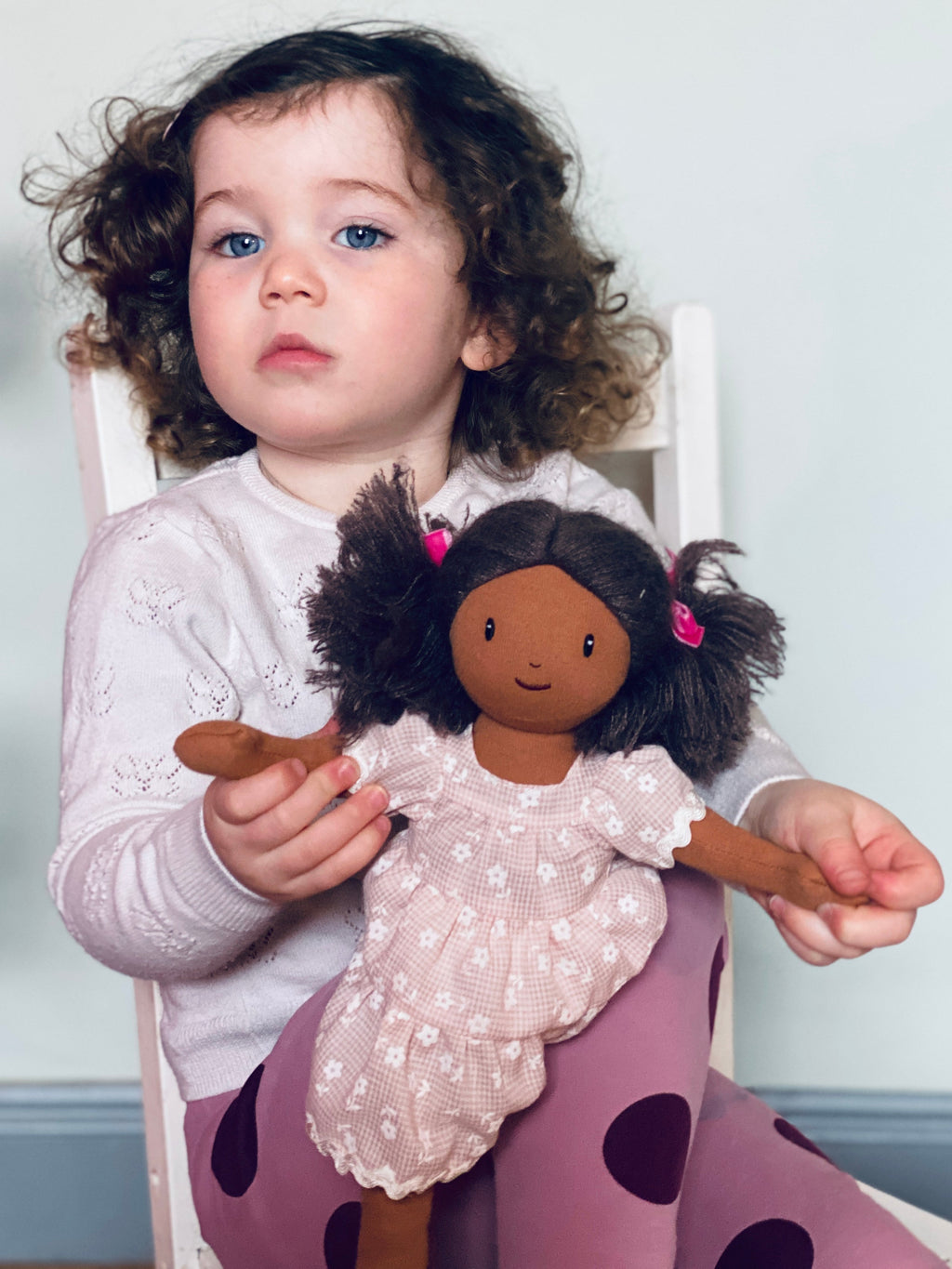 ThreadBear Design Mia Pink Rag Doll