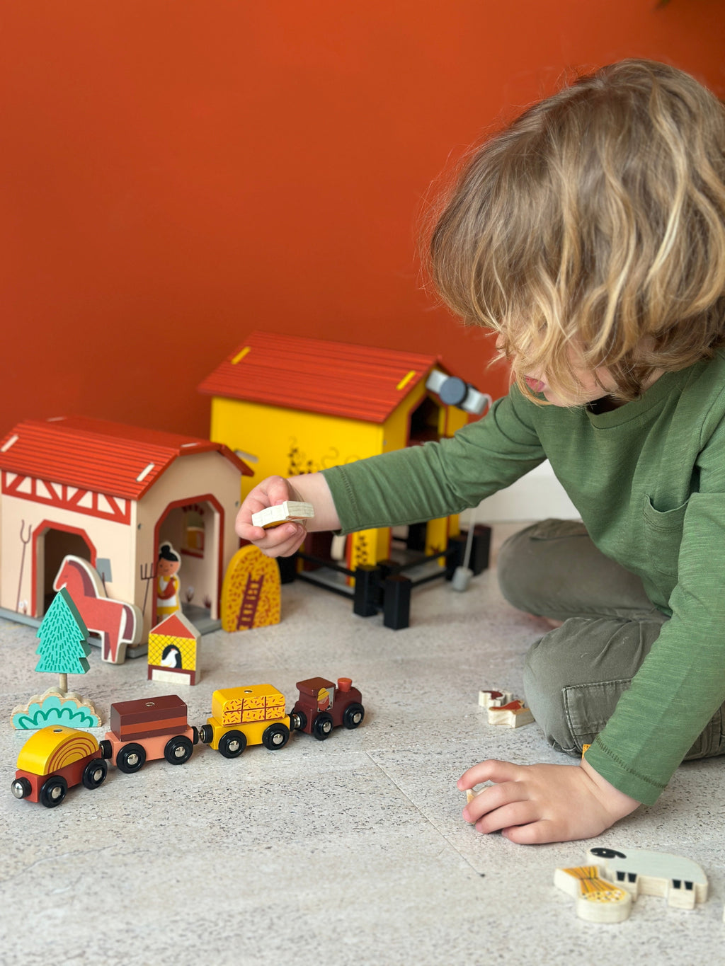 Wooden Billy's Barnyard Playset