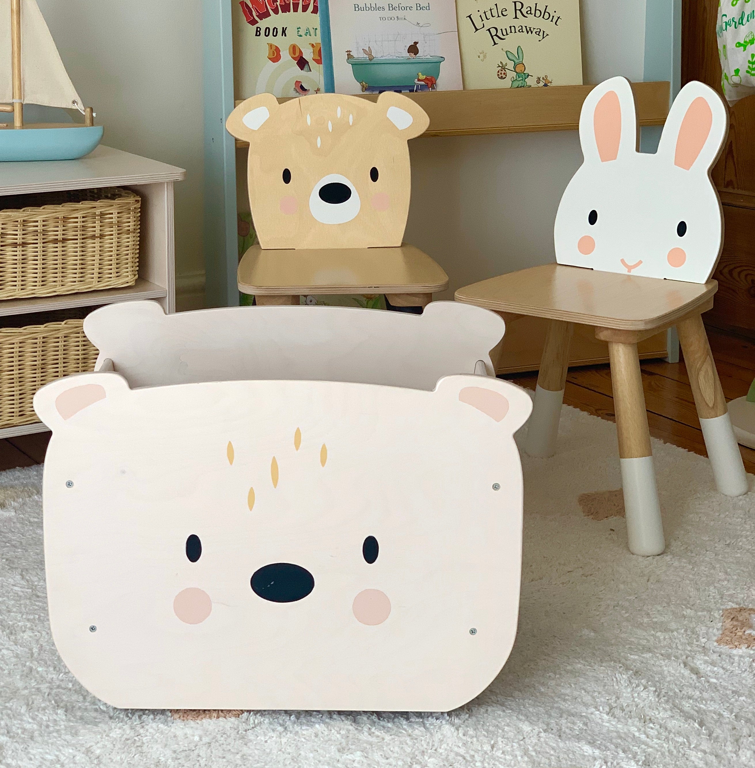 Tender Leaf Toys Wooden Forest Chair - Rabbit