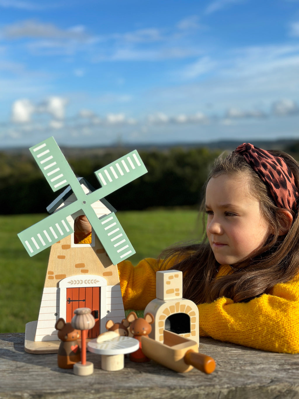 Merrywood Tales Penny Windmill Wooden Playset