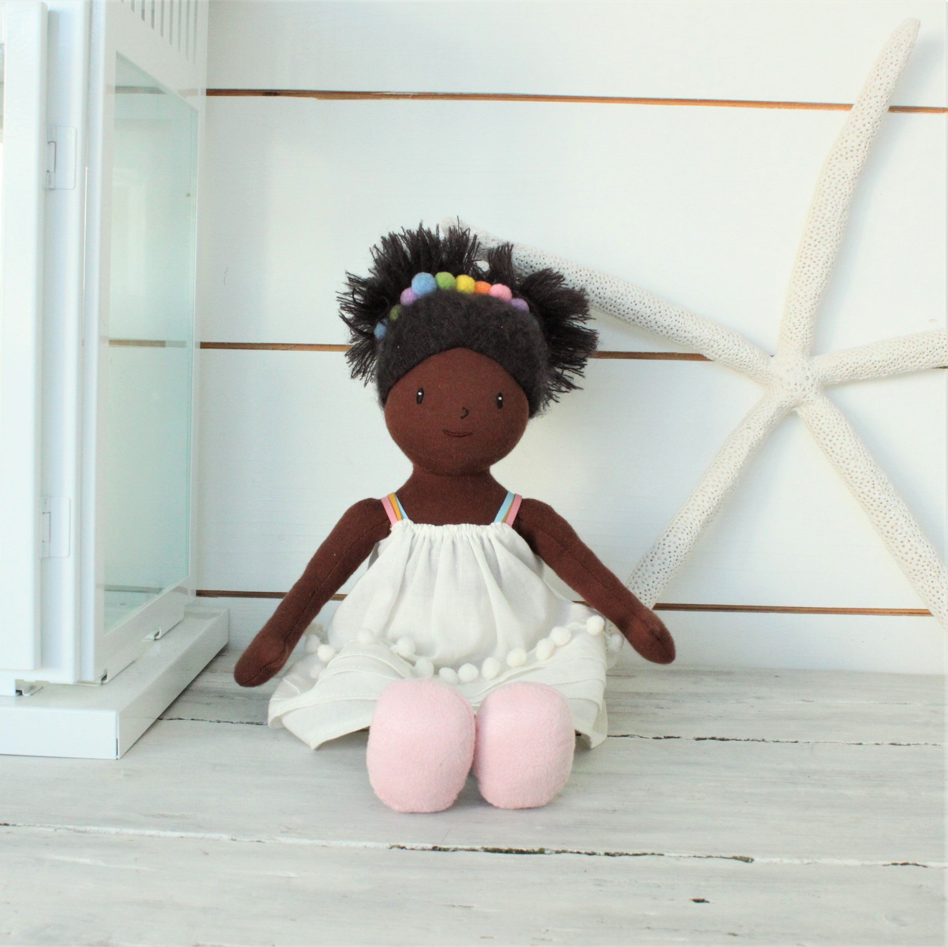 ThreadBear Design Esme Rainbow Rag Doll