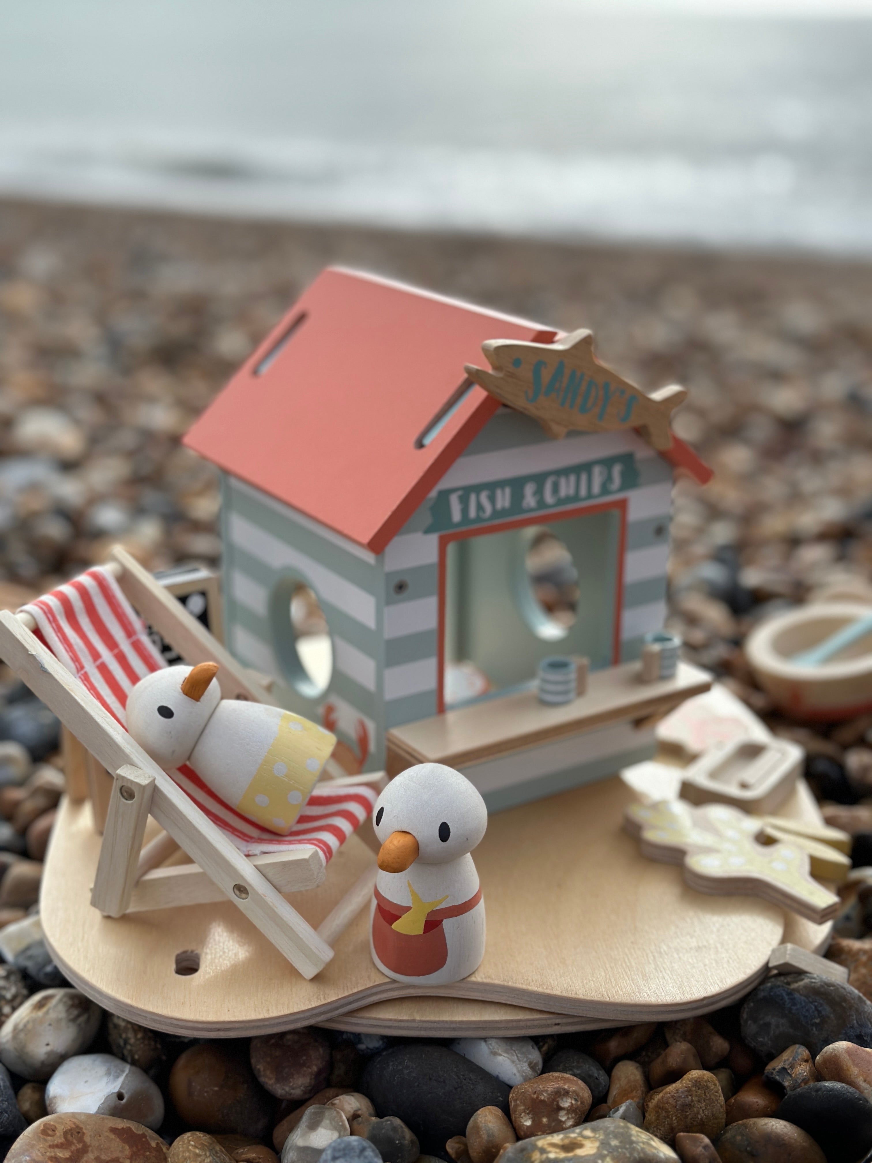 Wooden Sandy's Beach Hut Playset