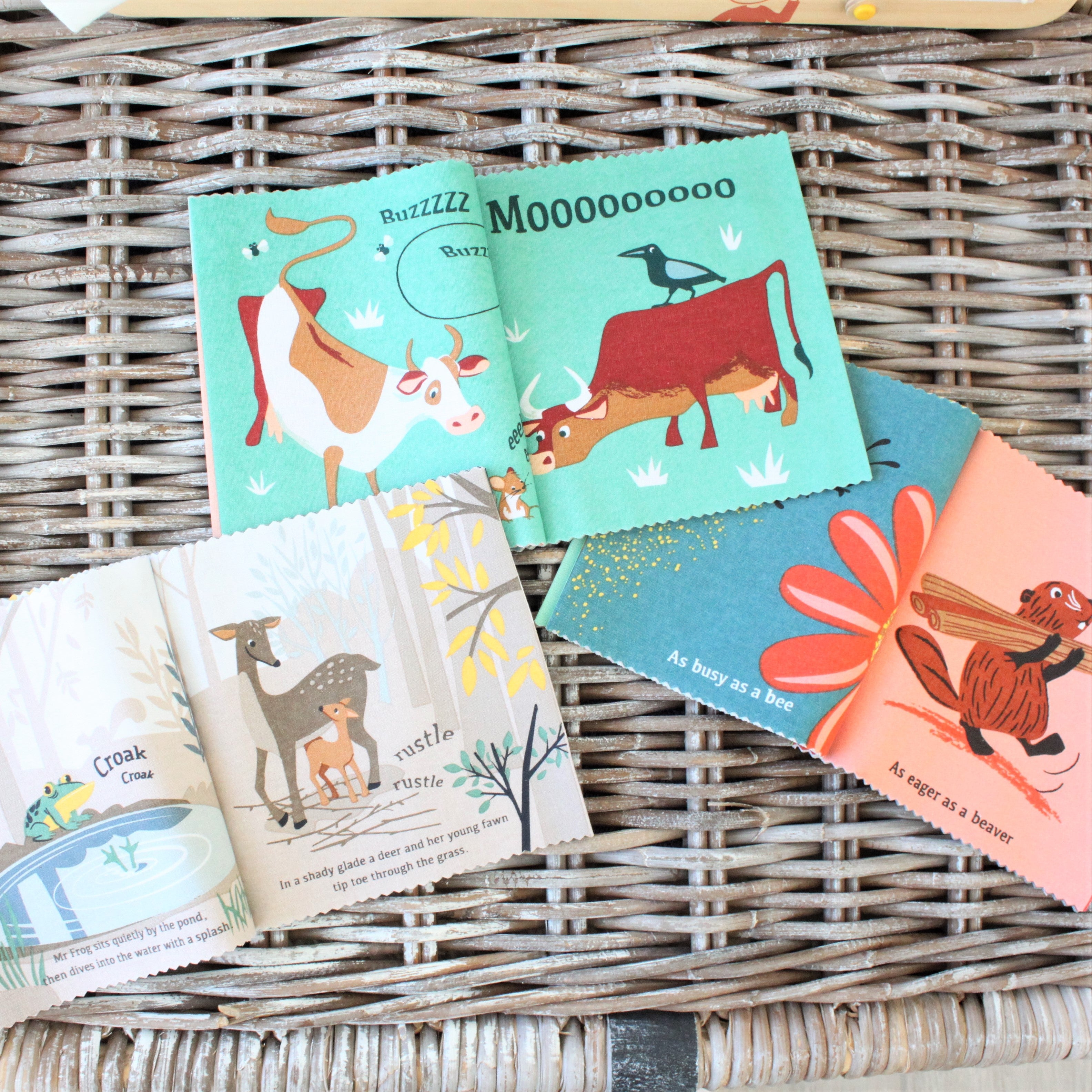 ThreadBear Design The Woodland Hush Rag Book