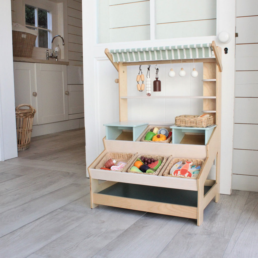 Tender Leaf Toys Wooden Veggies with Basket