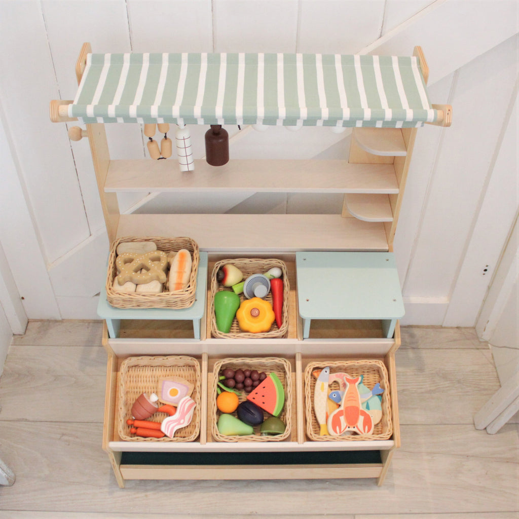 Tender Leaf Toys Wooden Charcuterie Food with Basket