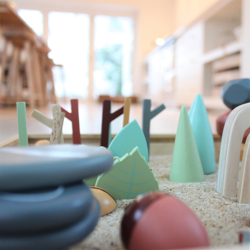 Wooden My Forest Floor Block Playset