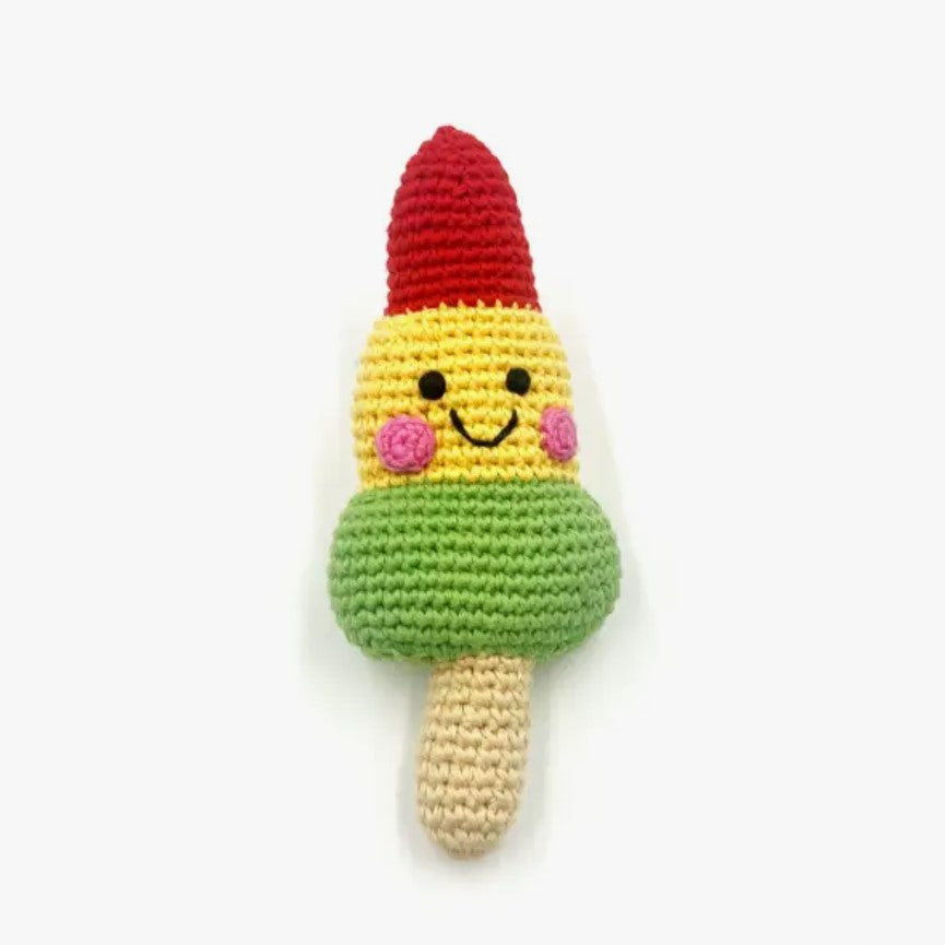 Summer Fairtrade Rattle Gift Set - Ice Creams & Ice Lollies