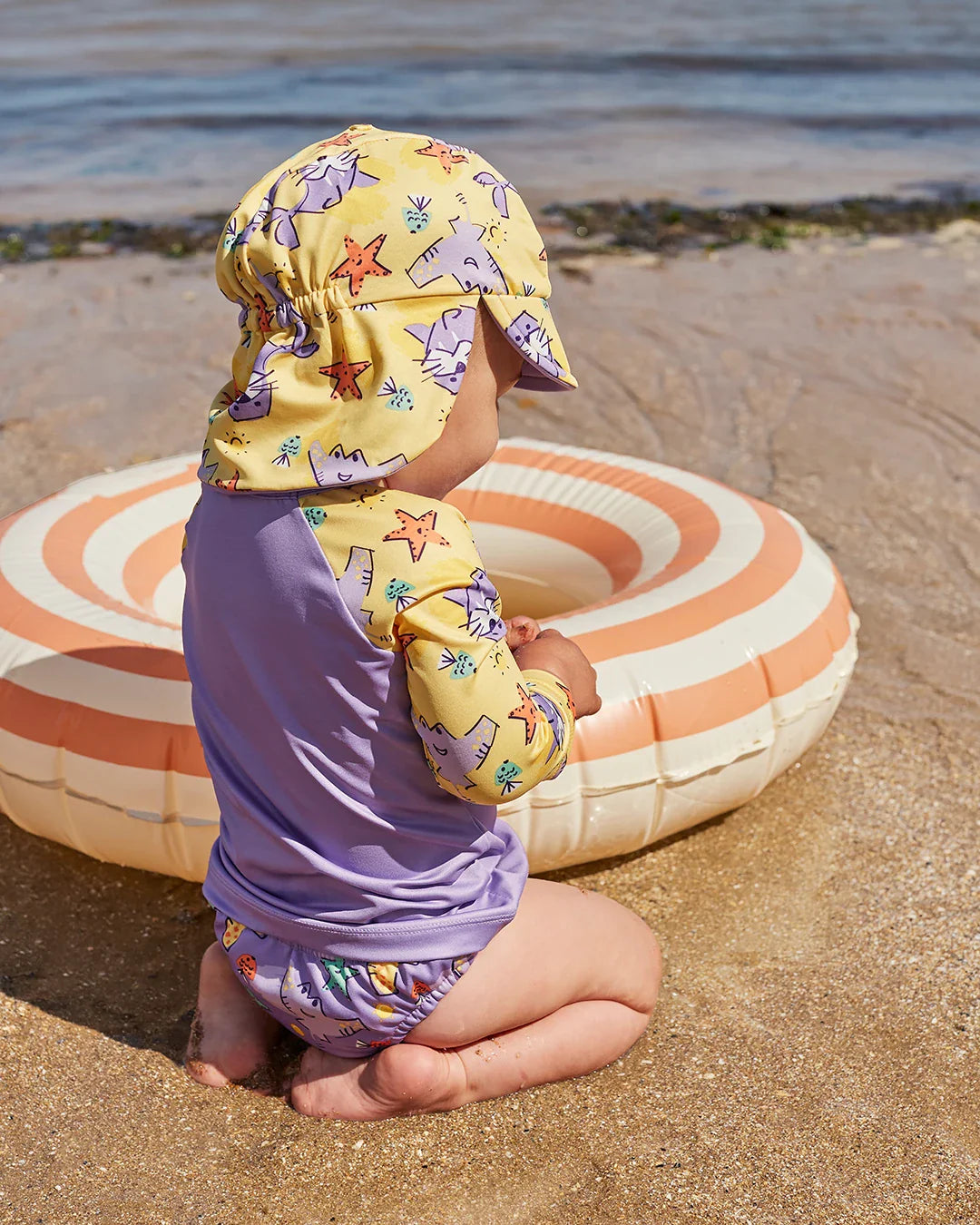 UPF 40+ Reversible Swim Hat