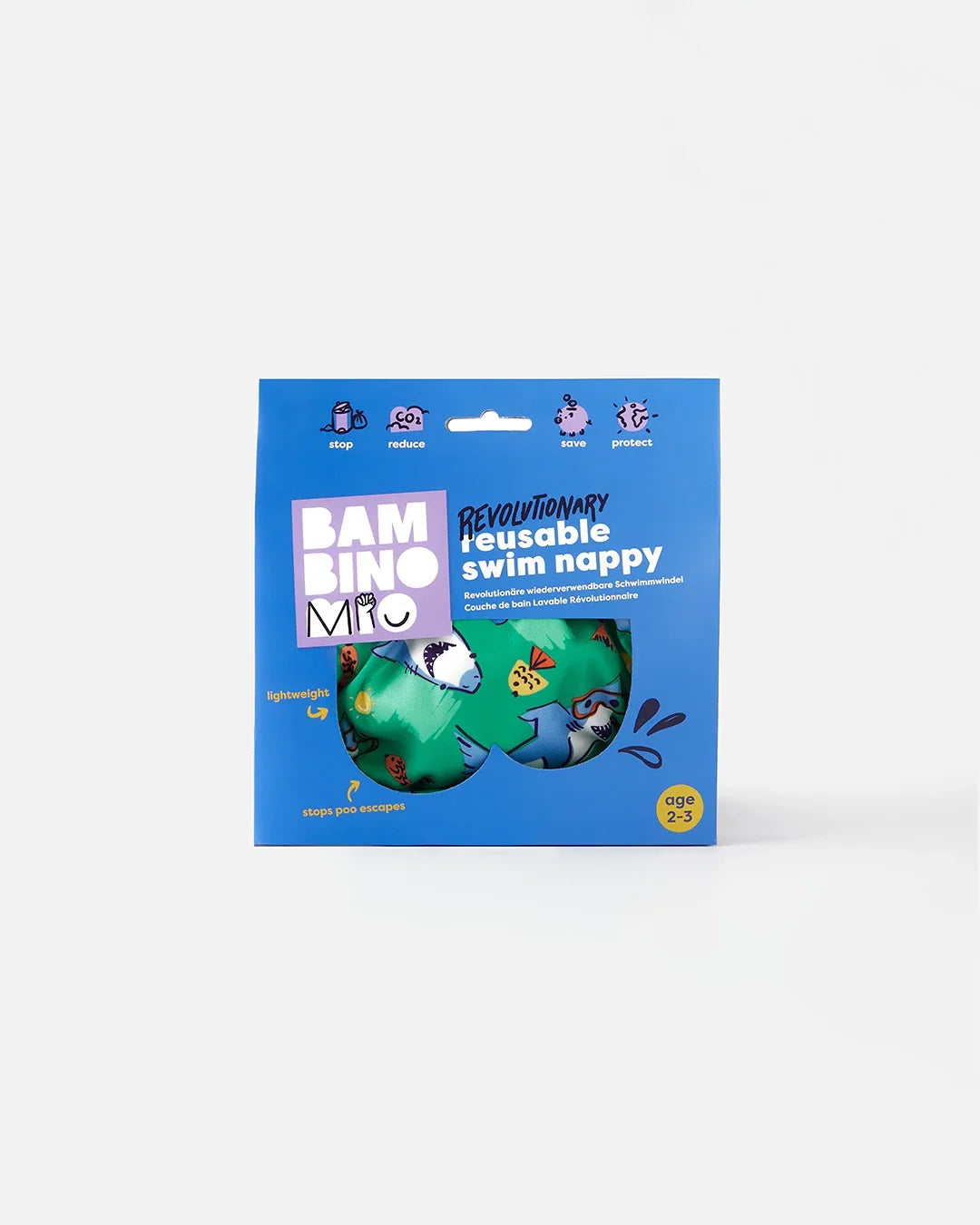 Bambino Mio Reusable Swim Nappy - Stretch / Wave Patrol