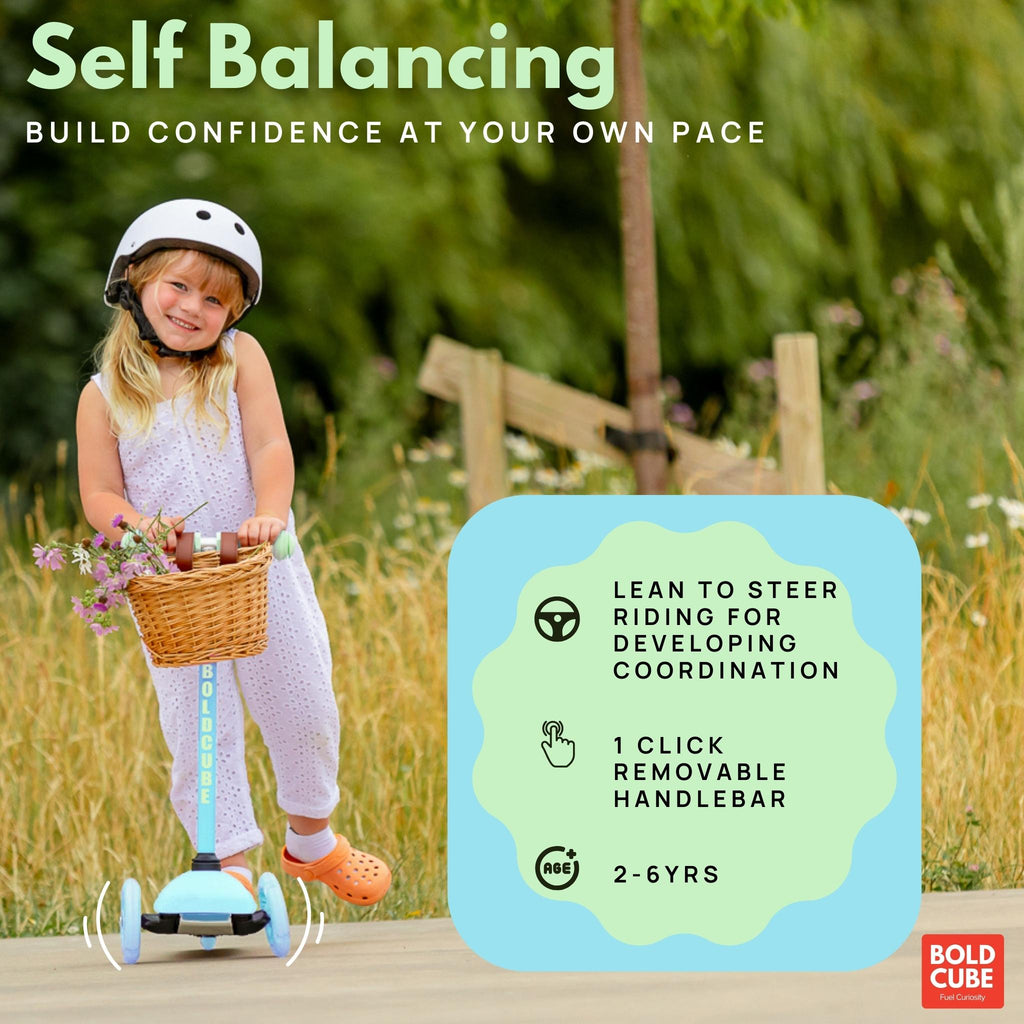 Teeny 3 Wheel Scooter - Blue & Green