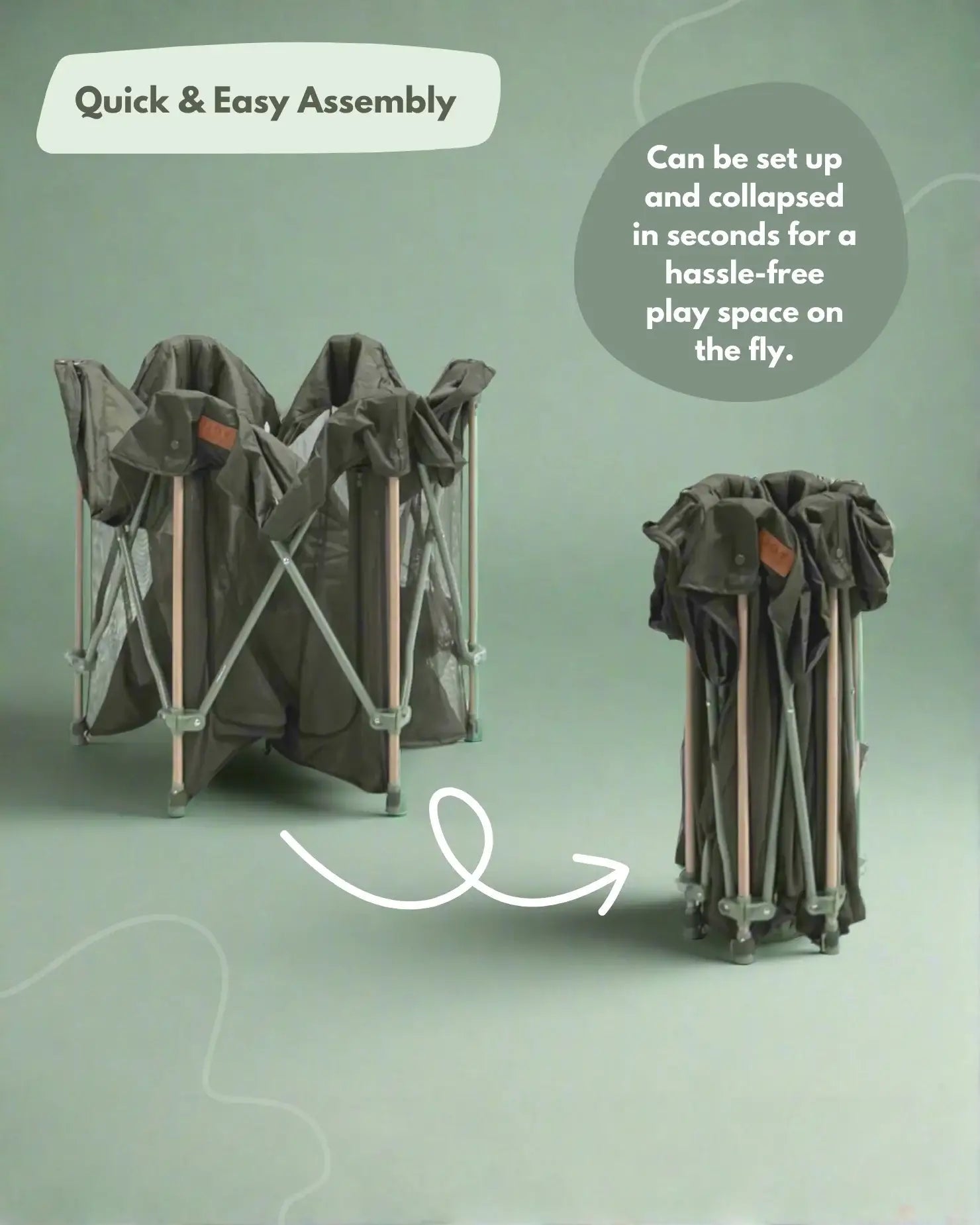 All Stars JOY Baby Playpen - Green