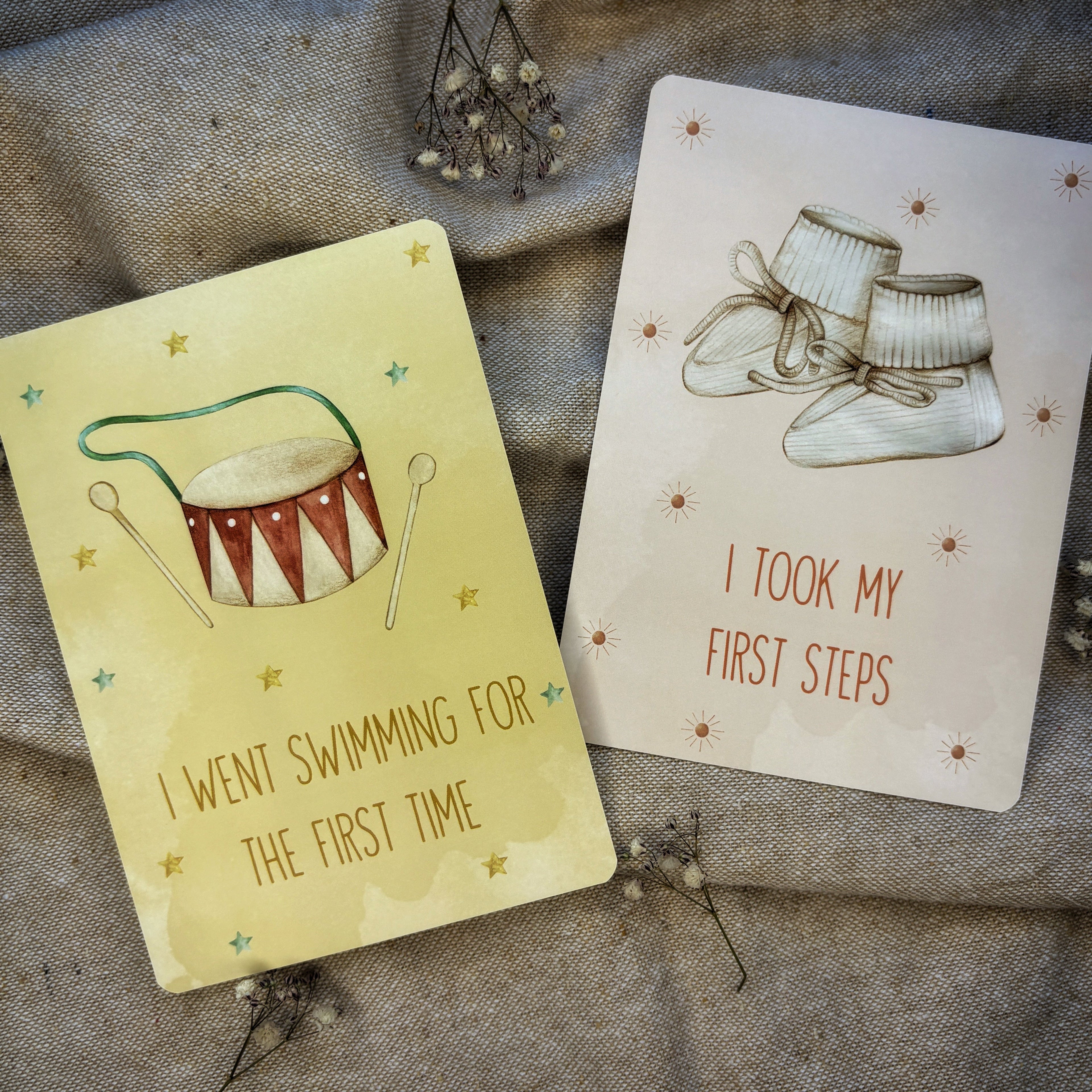 Little Goose Baby Milestone Cards