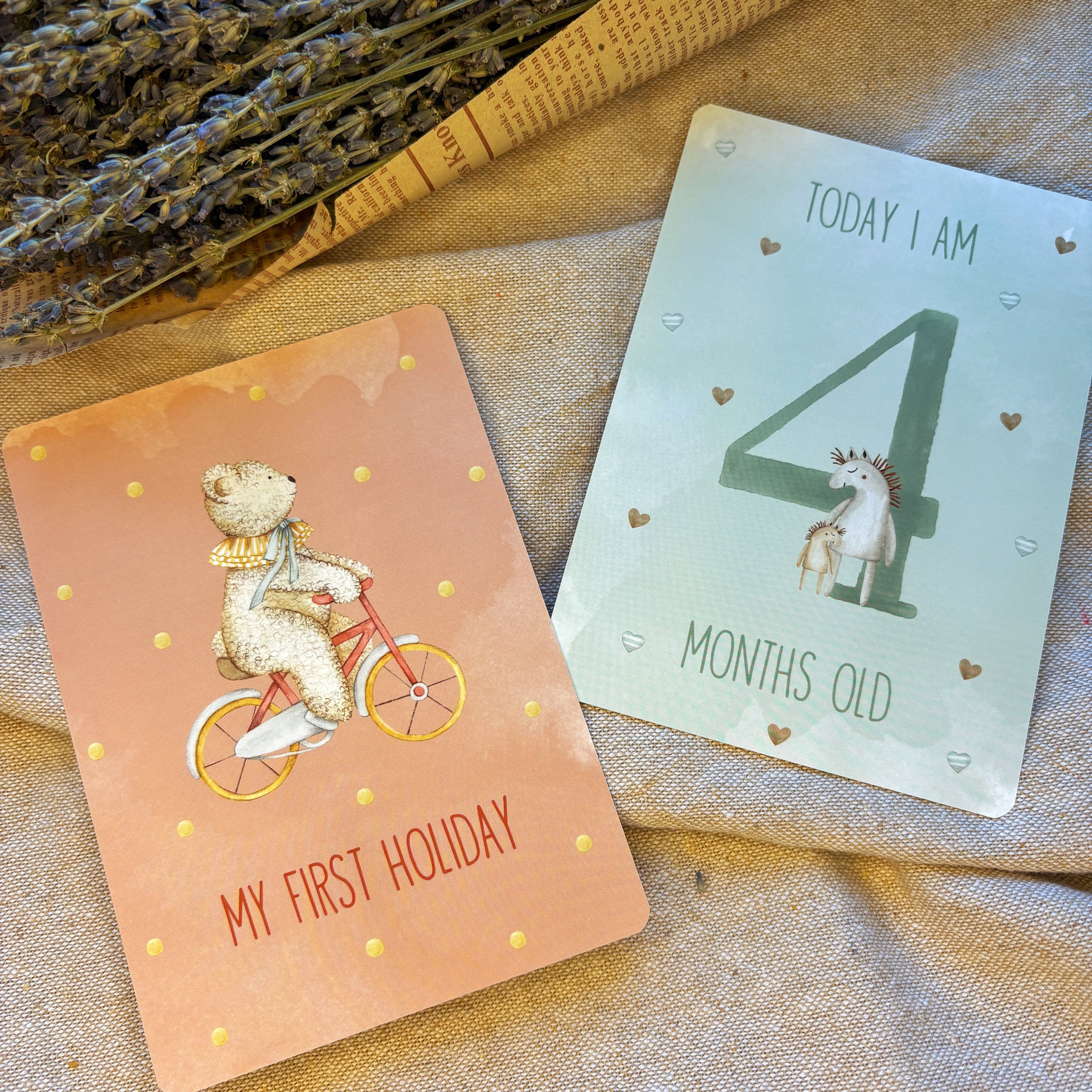 Little Goose Baby Milestone Cards