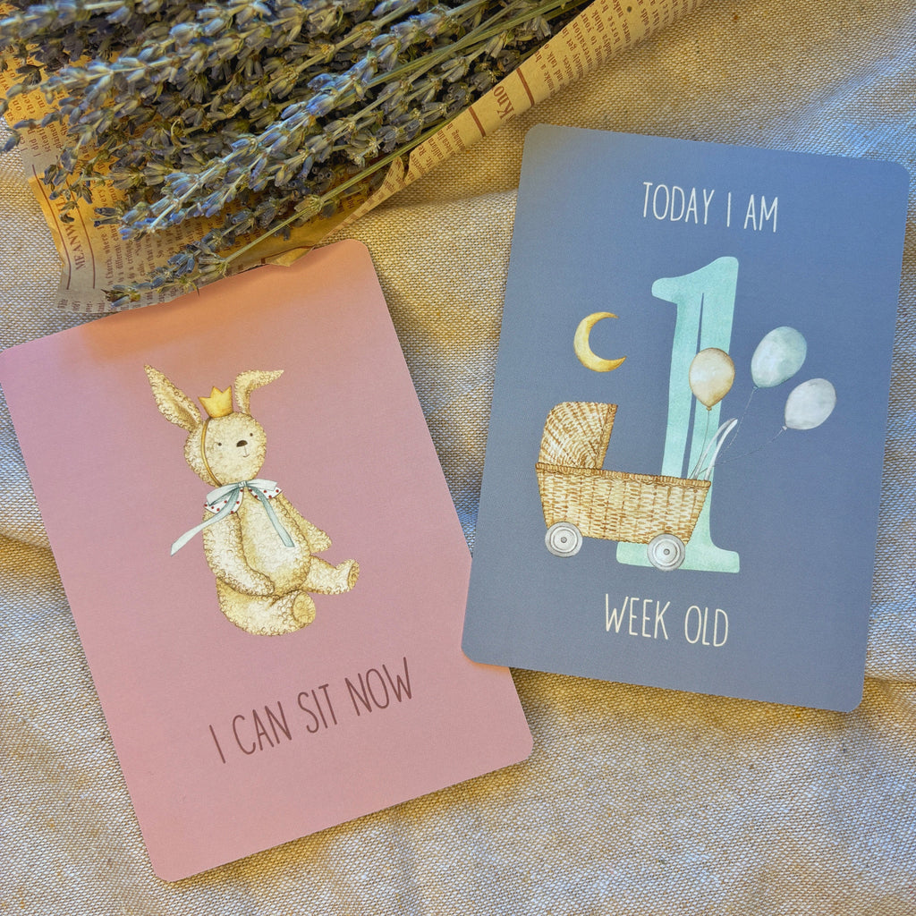 Little Goose Baby Milestone Cards