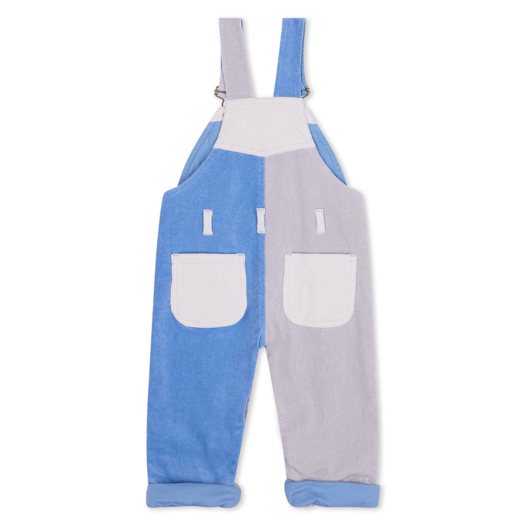 Dotty Dungarees Patchwork Corduroy Dungarees - Juniper
