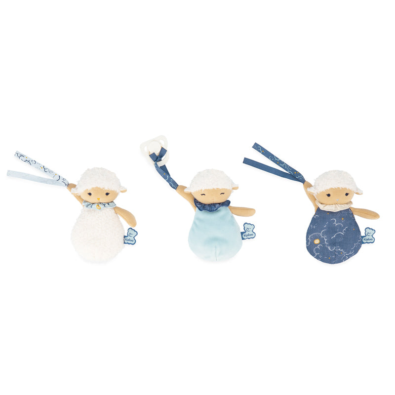 Kaloo My Sheep Doudou Soother/Dummy Holders - 3 Pack