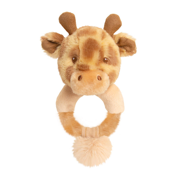Keel Toys Keeleco Plush Giraffe Ring Rattle - 14cm