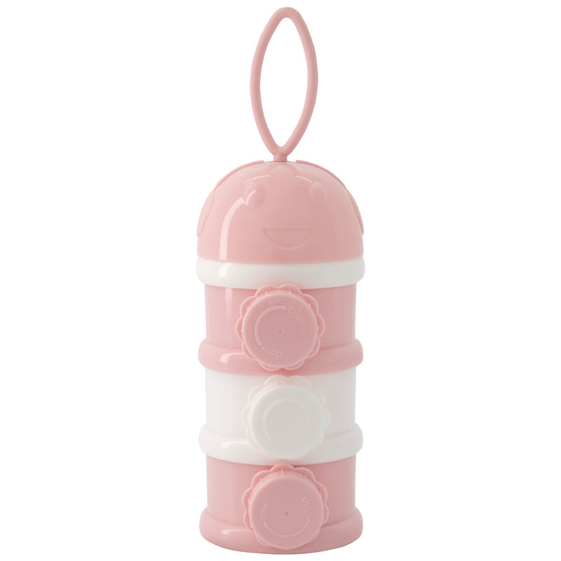 Kikka Boo Milk Formula Triple Stacking Portable Dispenser - Pink