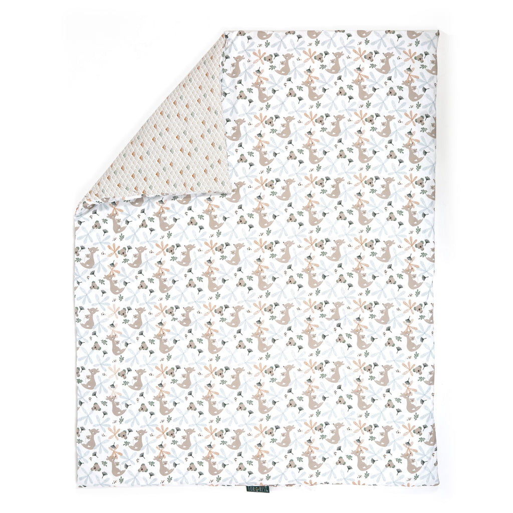 FORREST 3 Piece Organic Reversible Cot Bed Set - Koalaroo