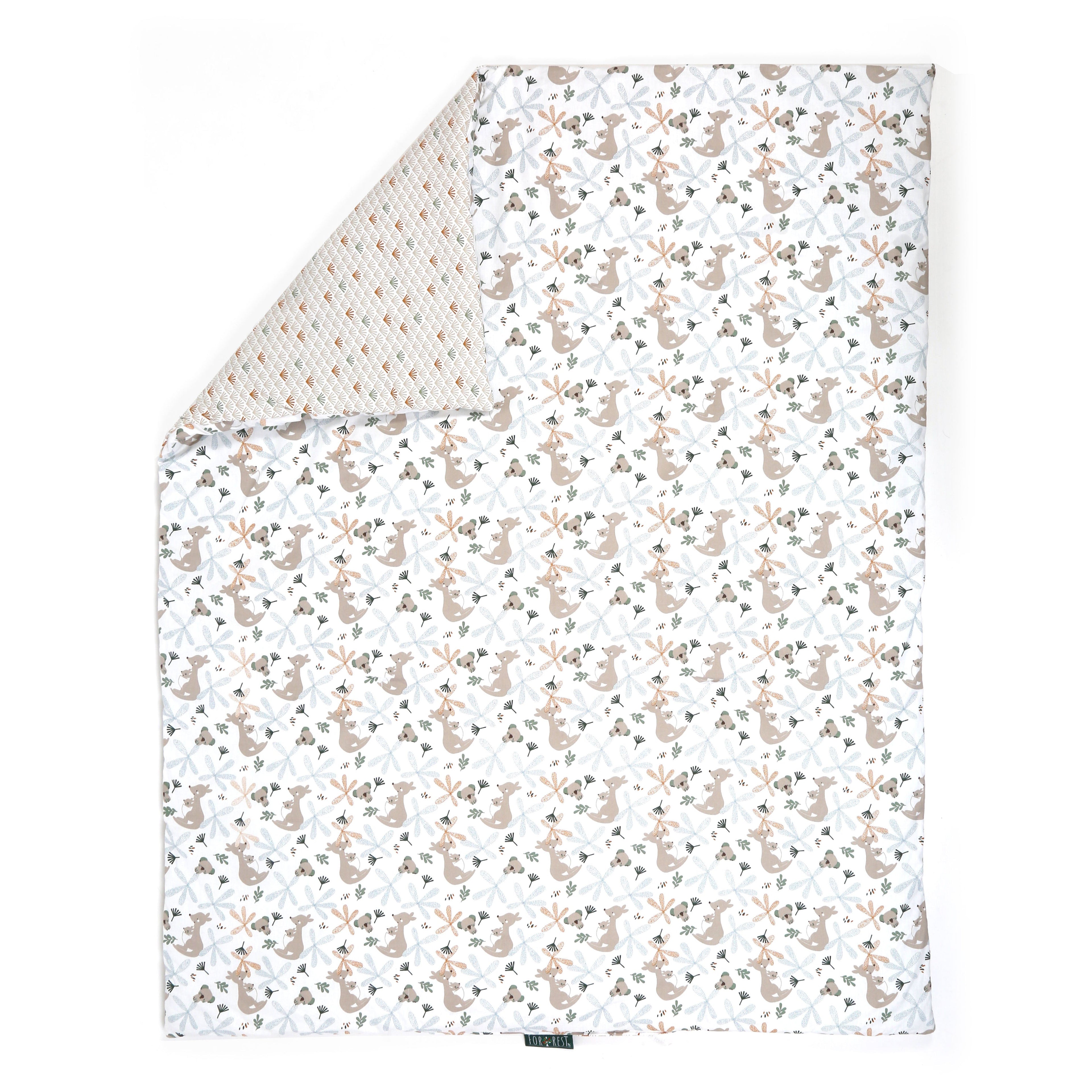 FORREST 3 Piece Organic Reversible Cot Bed Set - Koalaroo