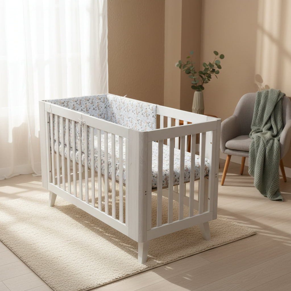 FORREST 3 Piece Organic Reversible Cot Bed Set - Koalaroo