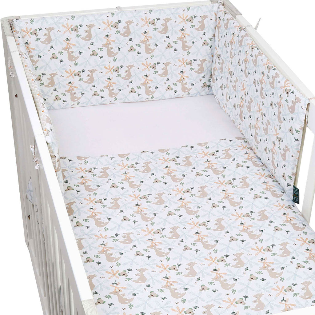 FORREST 3 Piece Organic Reversible Cot Bed Set - Koalaroo