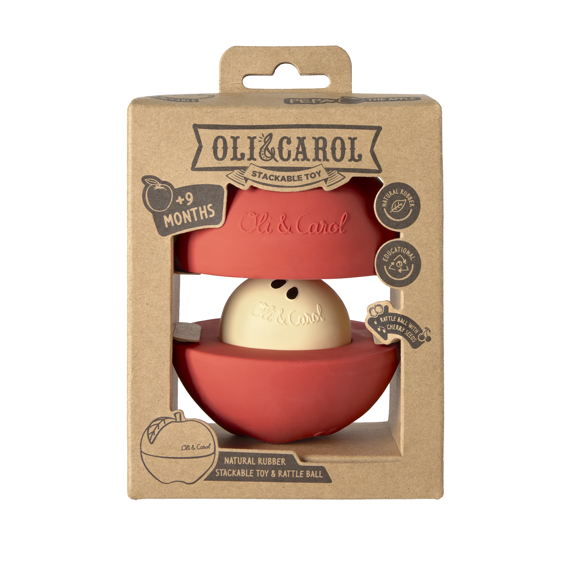 Oli&Carol Pepa the Apple Stacking and Ball Toy