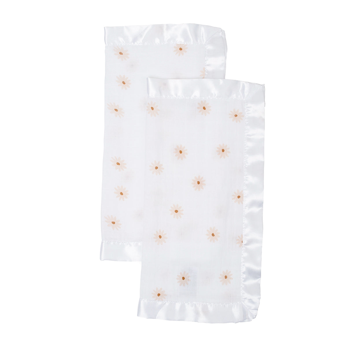 Lulujo - Muslin Security Comforter Blanket - Daisies - 2 Pack