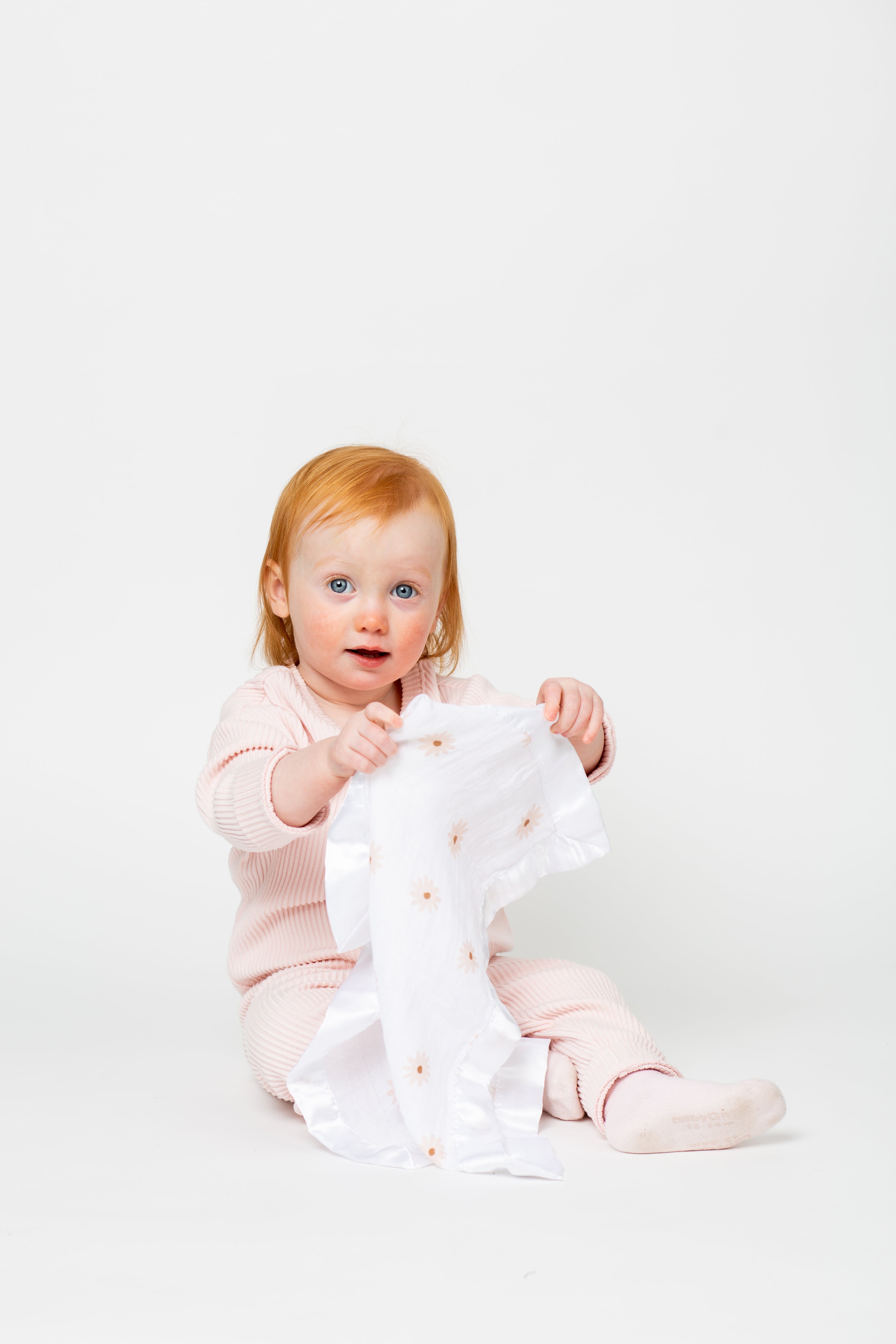 Lulujo - Muslin Security Comforter Blanket - Daisies - 2 Pack