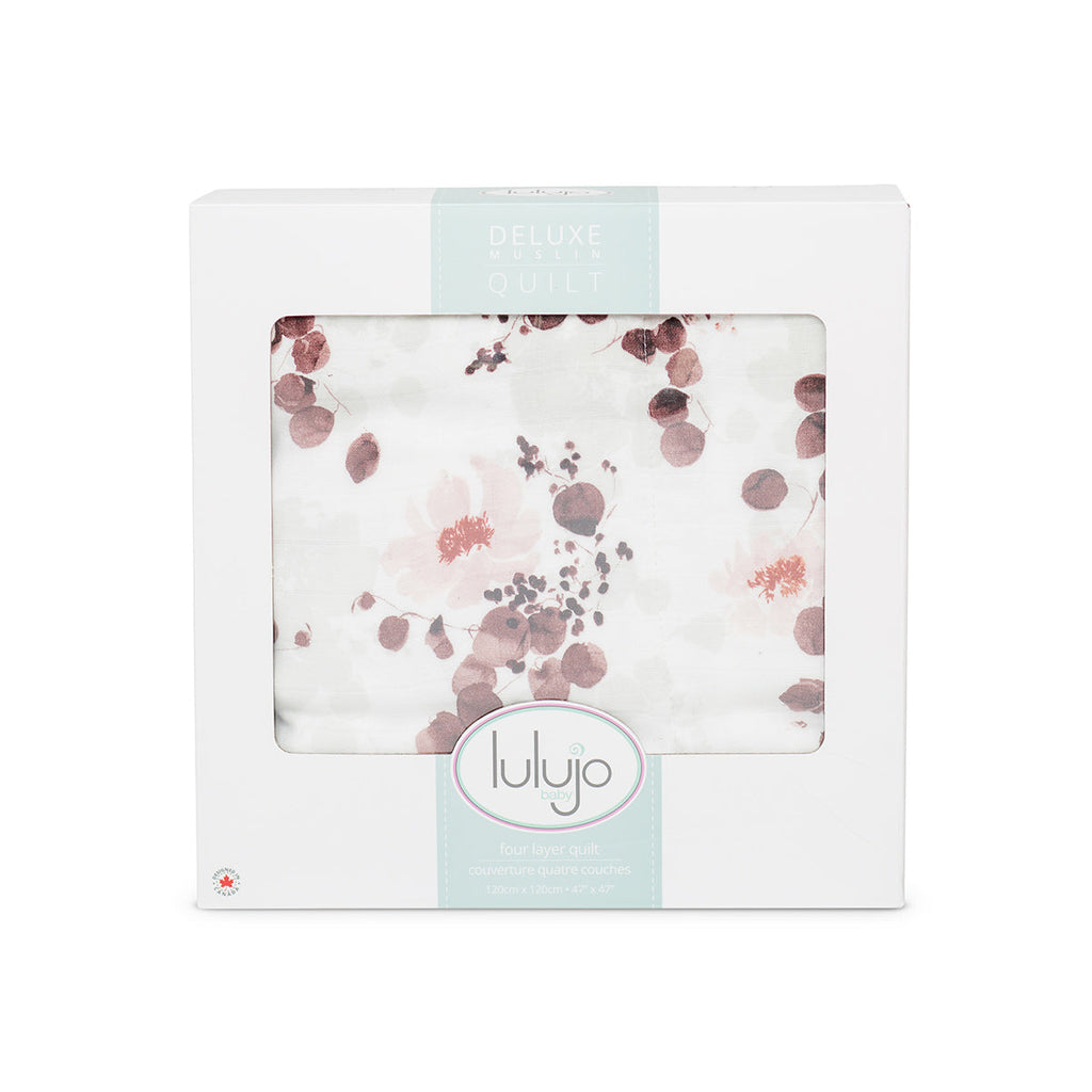 Lulujo - Baby Quilt - Eucalyptus (120 x 120cm)