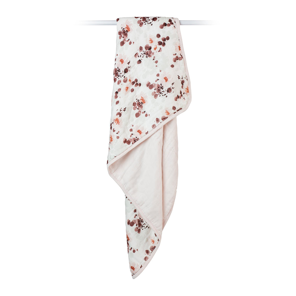 Lulujo - Baby Quilt - Eucalyptus (120 x 120cm)