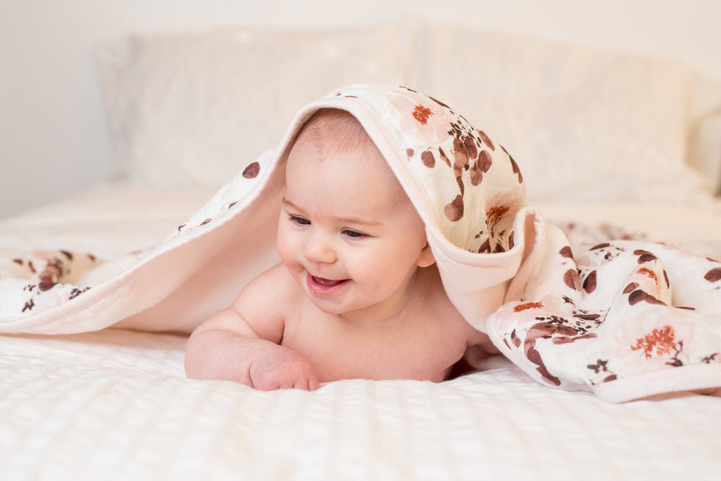Lulujo - Baby Quilt - Eucalyptus (120 x 120cm)