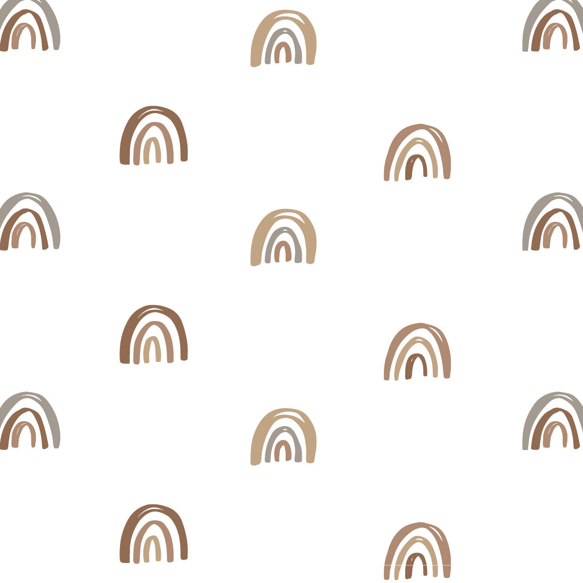 Lulujo - Cotton Changing Pad Cover - Rainbows (81cm x 43cm)