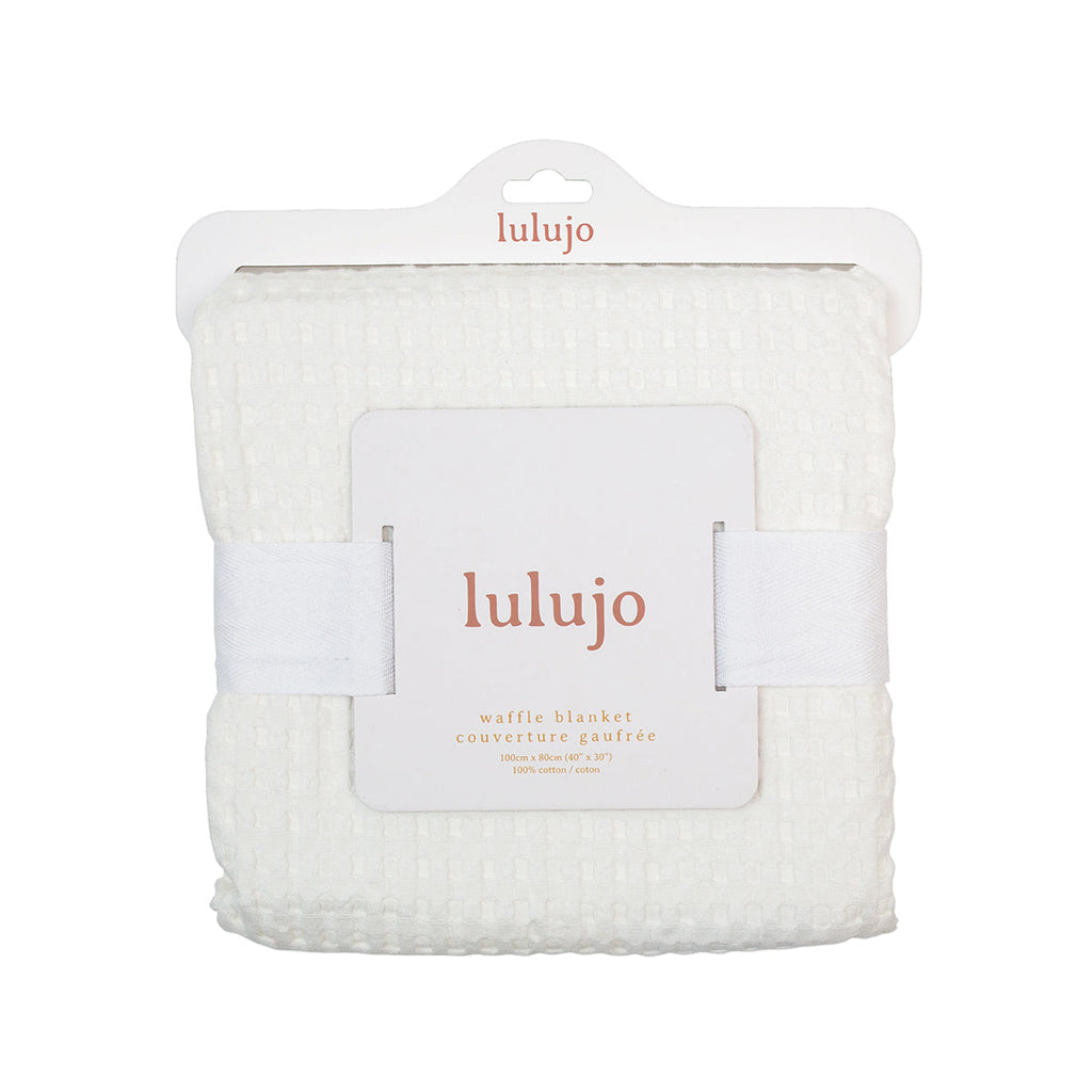 Lulujo -  Waffle Blanket - Cream Vanilla
